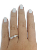 Bague de fiancaille Galyna 0.26ct de diamants VS en or blanc 18k - orquebec