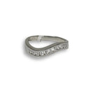 Bague de fiancaille Galyna 0.26ct de diamants VS en or blanc 18k - orquebec