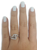 Bague de fiancaille Lisa 0.15ct de diamants SI en or blanc 18k - orquebec