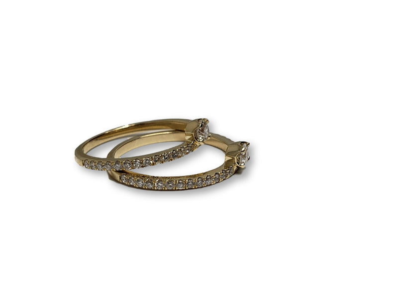 Bague Fashion 0.60Ct de diamants en or jaune 14K - orquebec