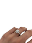 Bague fiançailles Lucky 1.00ct de diamants en or jaune 14K