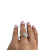 Bague fiançailles Lucky 1.00ct de diamants en or jaune 14K