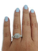 Bague Hazel 1.00ct diamants  en or blanc 10k - orquebec