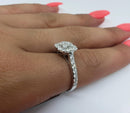 Bague Leanna 1.00ct de diamants en or blanc 14k - orquebec