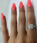 Bague Leanna 1.00ct de diamants en or blanc 14k - orquebec