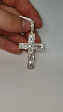 10k Cross 1.86ct Diamonds Baguettes NEW