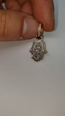 Hamsa Pendant 0.45ct diamonds 10K Rose Gold SP10802A