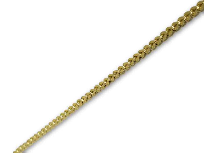 Bracelet franco 2mm  en or jaune 10k - orquebec