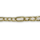Bracelet gourmette coupe diamond cut en or 10k 7mm - orquebec
