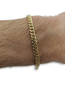 4.5mm Miami Cuban Link Bracelet or jaune 10K Box-002