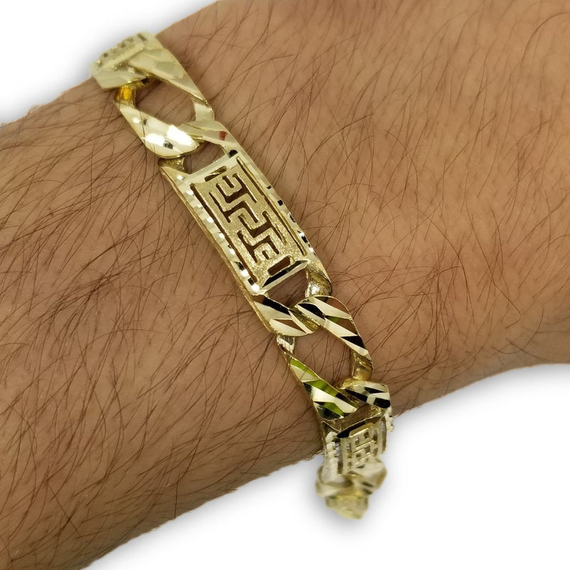 Bracelet Versace en or 10k diamond cut 8.5mm - orquebec