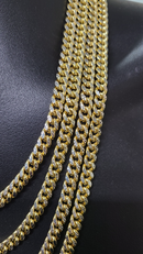 6MM Miami cuban Link diamond cut 10K Gold Box Lock AL-0222