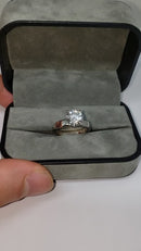 Bague 14k Bague à diamant rond 2.00ct