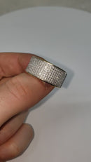 10k 0.70CT  Band  Diamond Ring NEW