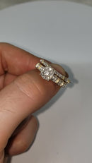 14k 0.75ct Luxury Diamonds Engagement Flower Ring