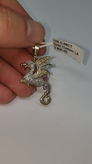 Dragon 0.68ct of diamonds 10k Gold