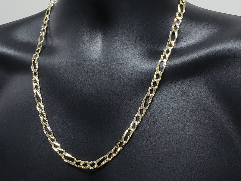 Chaine Cartier Diamond Cut 10K | Chain For Men Handmade in 10 Karat Gold-Gold Custom