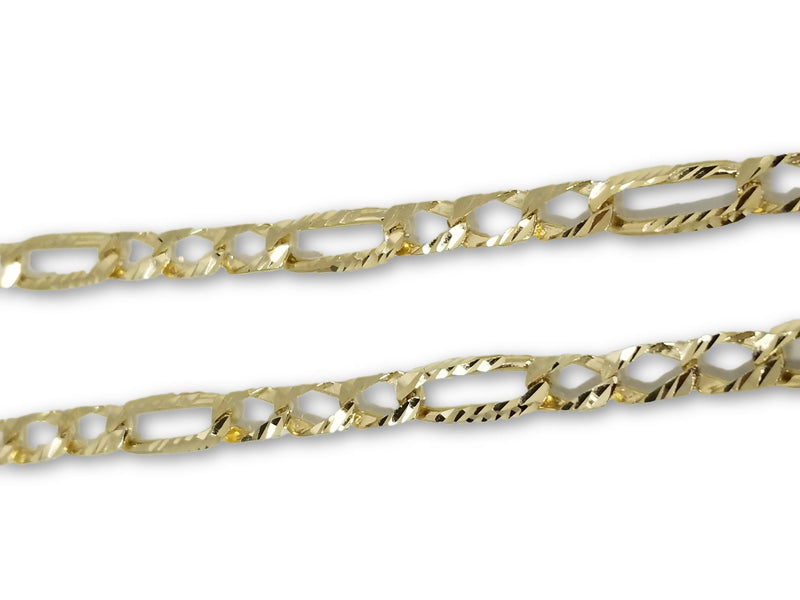 Chaine Gourmette Casting Coupe diamond cut 7MM en or 10K | Chain in gold 10K Diamond Cut 7MM-Gold Custom