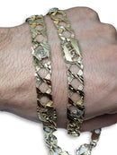 Chaine Gourmette Greek Design coupe diamant | Greek Design Diamond Cut Chain Gold 10K-Gold Custom