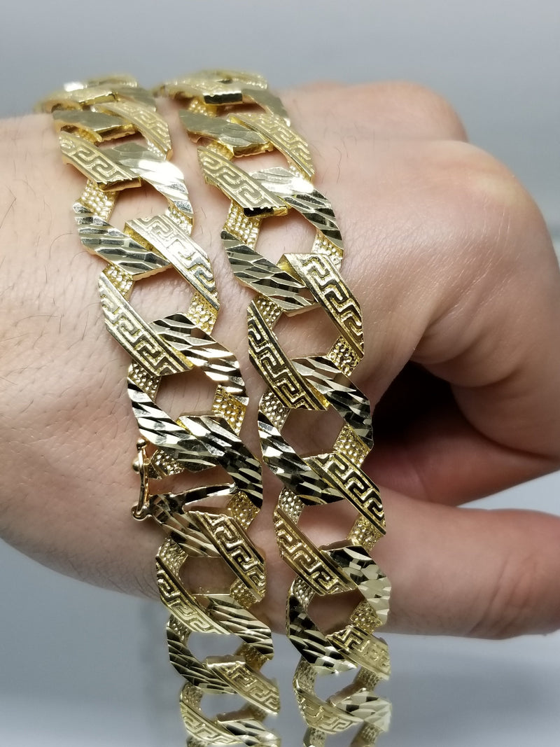 Chaine Meduse 2019 Edition Coupe Diamant Reversible | Medusa Necklace in Gold 10K 2019 Edition reversible diamond cut-Gold Custom