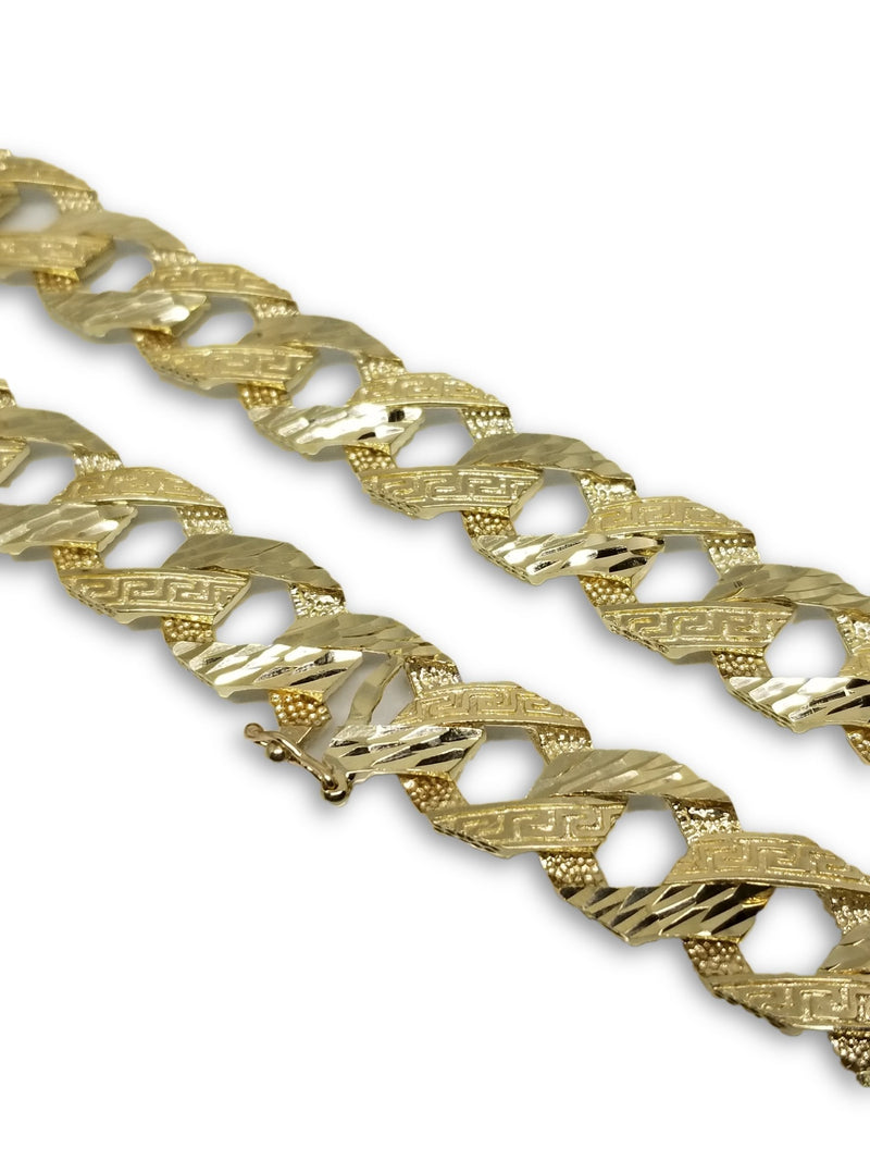 Chaine Meduse 2019 Edition Coupe Diamant Reversible | Medusa Necklace in Gold 10K 2019 Edition reversible diamond cut-Gold Custom