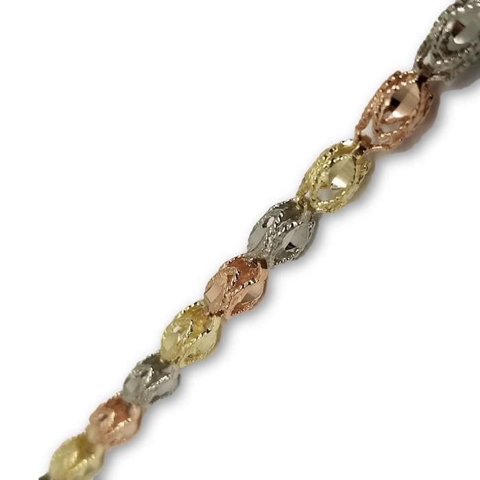 Chaine pour femme en or jaune 10k Turkish Diamant cut MGC-063 | Women's diamond cut chain in gold 10K-Gold Custom