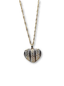 Medusa Heart Necklace in 10k Gold HRT-00989