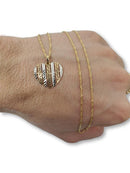 Medusa Heart Necklace in 10k Gold HRT-00989