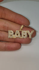 BABY Custom Pendant 0.67ct of Diamonds 10k Gold NEW