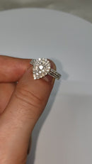10k 1.10ct Pear Diamond ring New