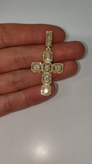 10k 1.09ct SI Diamond Cross