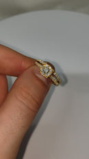 14k 0.77ct Diamonds Engagement Ring