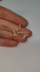 10k 0.70ct SI Diamond Custom Sexy pendant