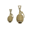 Pendantif Grenade en or 10k GB-002