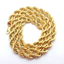 High Polish 10K Rope Chain Necklace 8MM Gold Men Yellow Solid Gold | Chaine Torsade de 8MM pour lui en or jaune 10K-Gold Custom