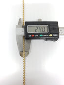 Rope Chain in 10 karat gold 2.5mm for men | Chaine ou torsade de 2.5mm pour homme en or 10K-Gold Custom